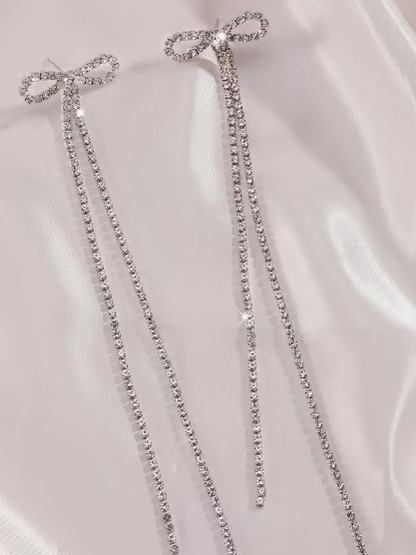 Dangling Bow Earrings