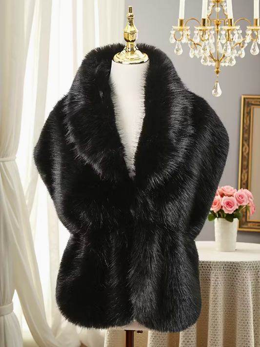 Faux Fur Evening Wrap