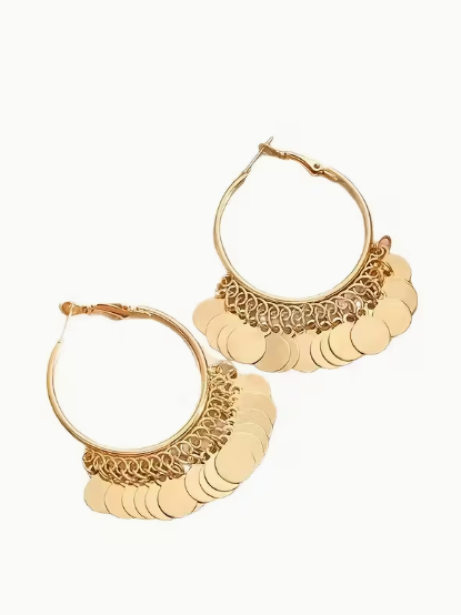 Golden Layered Hoop