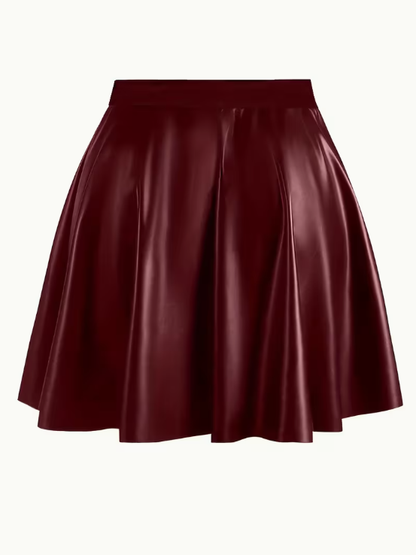 Marielle Faux Leather Plus Size Skirt