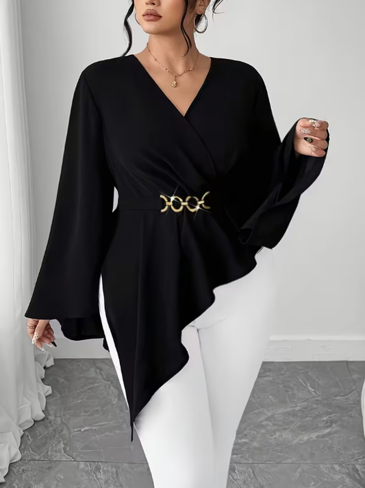 Coralia Assymetrical Plus Size Top