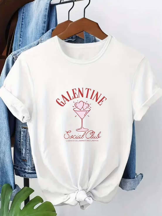 Galentine Crewneck Plus Size Tee