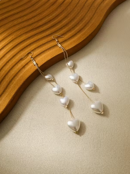 Sweetheart Pearl Drop Earrings Curve Theory CURVE THEORY sweetheart-pearl-drop-earrings-curve-theory-curve-theory