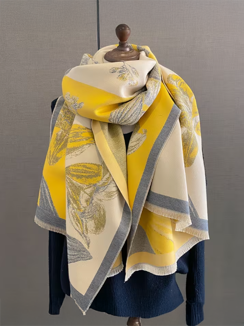 Honey Bloom Wrap Scarf