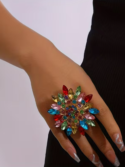 Crystal Statement Ring