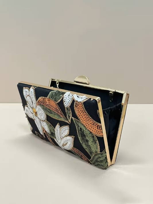 Sequin Embellished Statement Clutch
