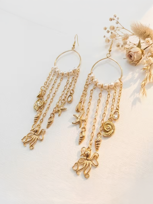 Coastal Charm Statement Earrings