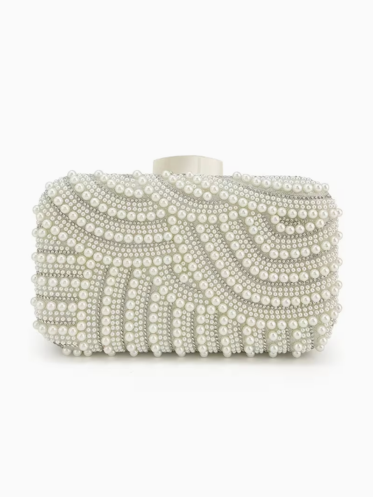 Pearl Embellished Clutch
