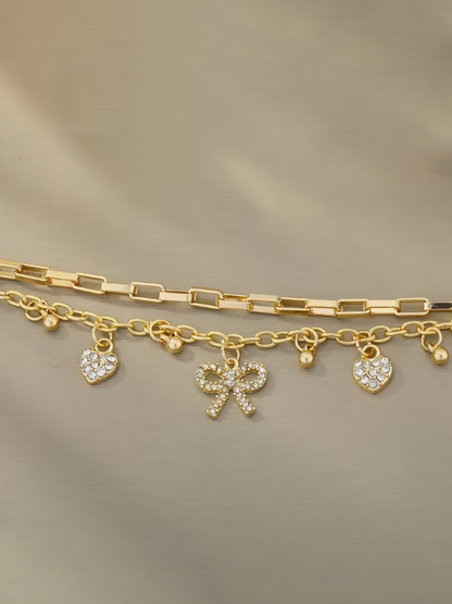 Double Layer Charm Bracelet