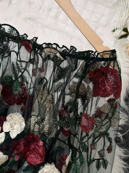 Sonata Off Shoulder Sheer Plus Size Crop Top