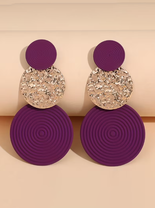 Triple Circle Earrings