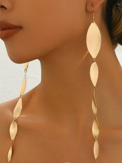 Long Tassel Drop Earrings