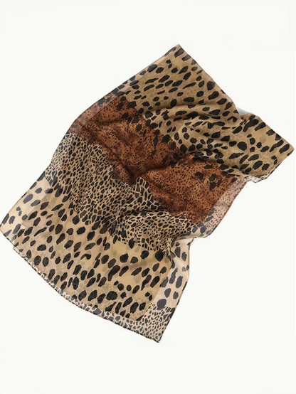 Boho Leopard Print Scarf