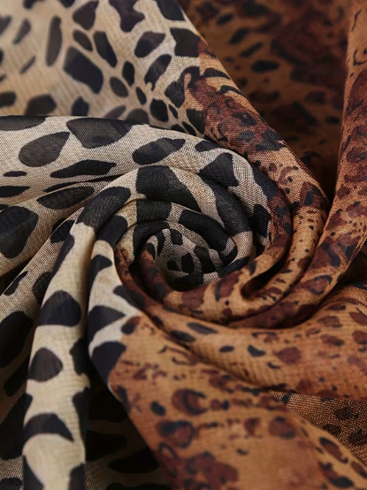 Boho Leopard Print Scarf