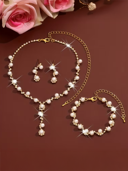 Vintage Crystal Necklace Set