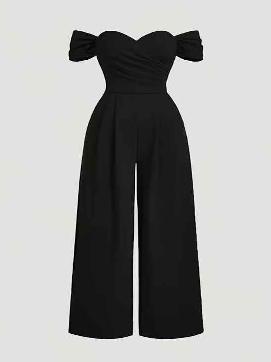 Desirée Classic Off Shoulder Plus Size Jumpsuit