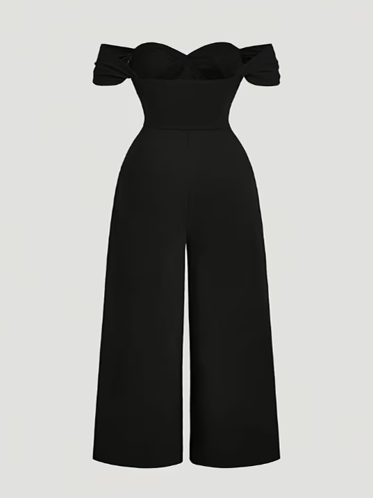 Desirée Classic Off Shoulder Plus Size Jumpsuit