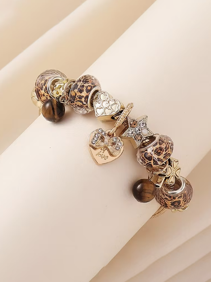 Leopard Details Charm Bracelet