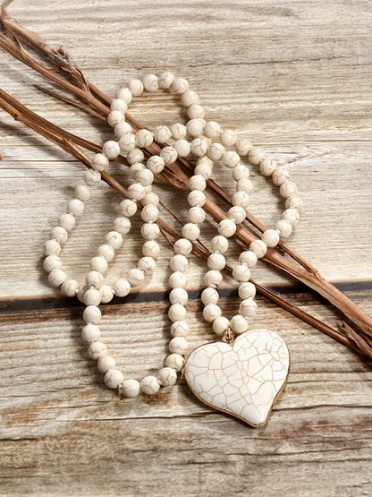 Beaded Heart Pendant