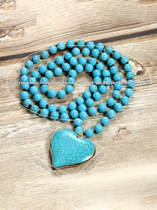 Beaded Heart Pendant