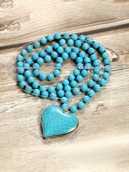 Beaded Heart Pendant