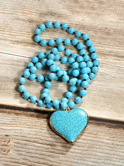 Beaded Heart Pendant