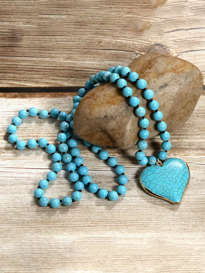 Beaded Heart Pendant