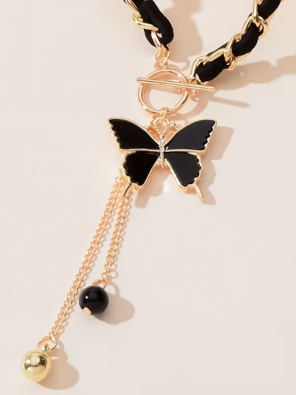Butterfly Drop Necklace