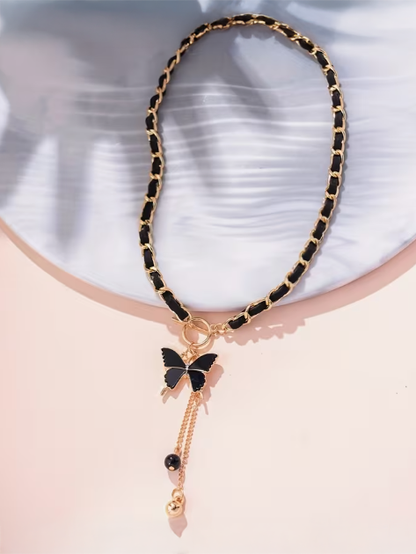 Butterfly Drop Necklace