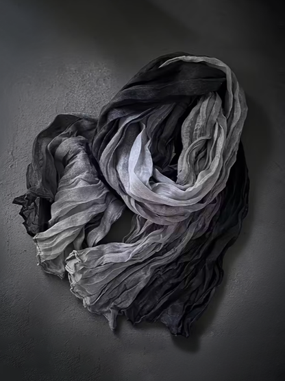 Two Tone Ombre Crinkle Scarf