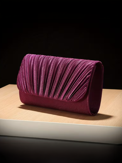Elegant Pleated Evening Clutch