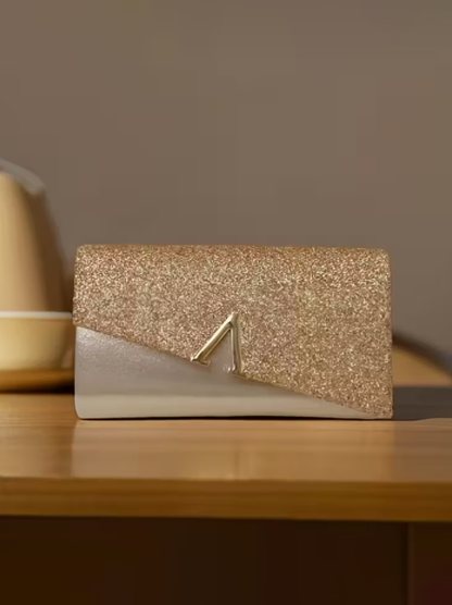 Sparkle And Shine Envelope Clutch, clutch, front view