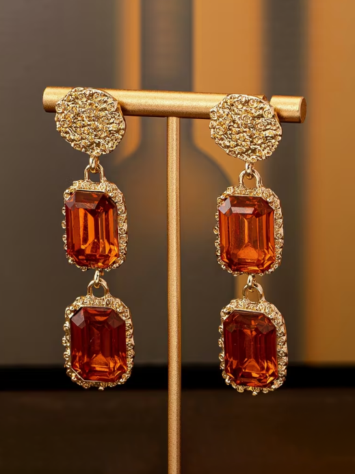 Square Drop Earrings