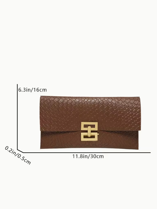 Textured Envelope Clutch, clutch, detail view