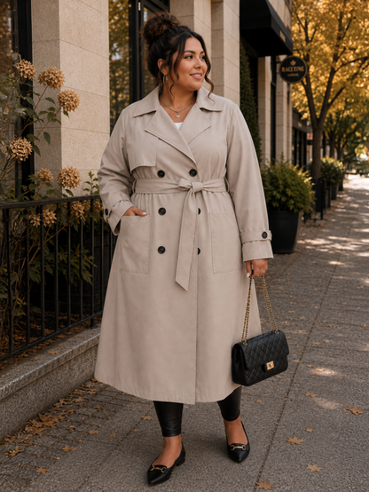 The Classic Plus Size Trench Coat