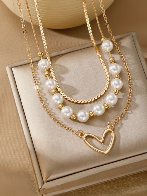 Timeless Elegance in Layers Necklace Set detail view