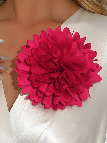 Vibrant Floral Brooch, brooch, front view