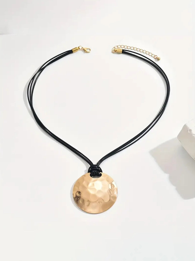 Vintage Moon Shaped Necklace, earrings, product view