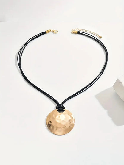 Vintage Moon Shaped Necklace, earrings, product view