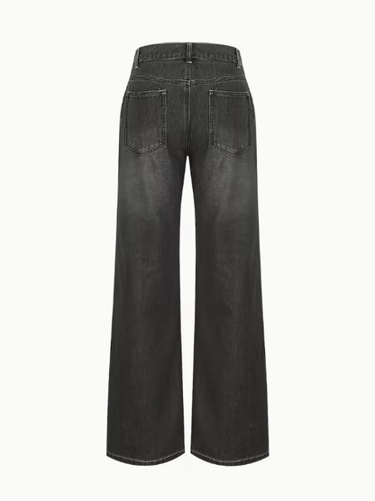 Vintage Wash Plus Size Jeans in Grey