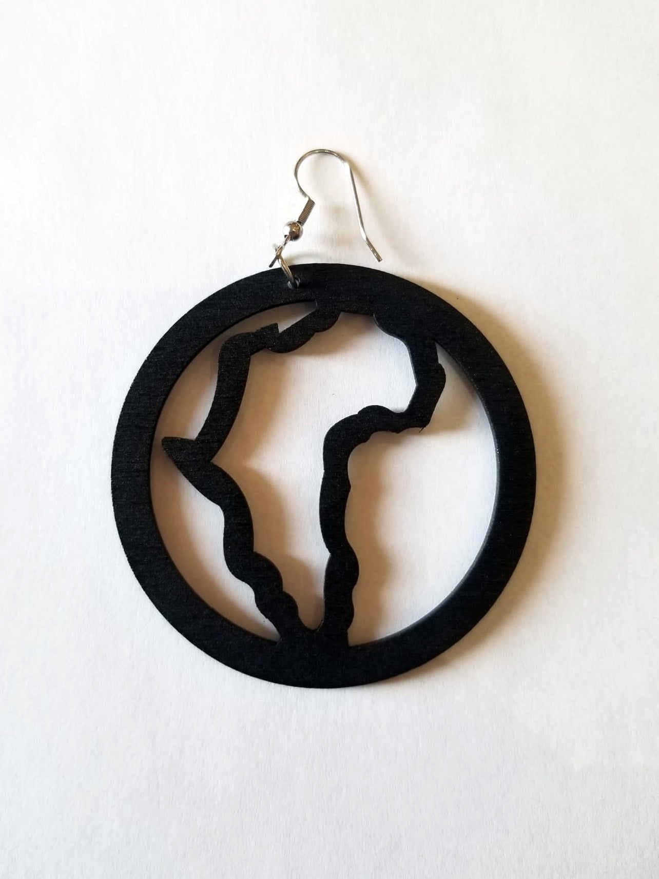 Africa Hand Painted Wooden Earrings
