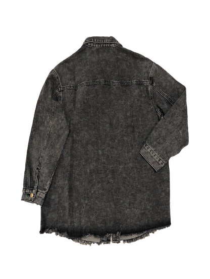 Elowen Denim Plus Size Shacket