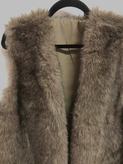 Aspen Faux Fur Plus Size Vest