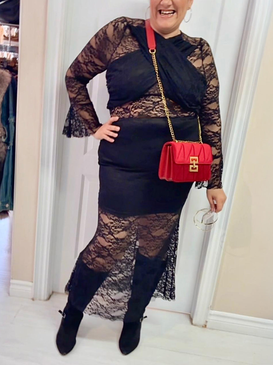 Azura Lace Mermaid Plus Size Dress