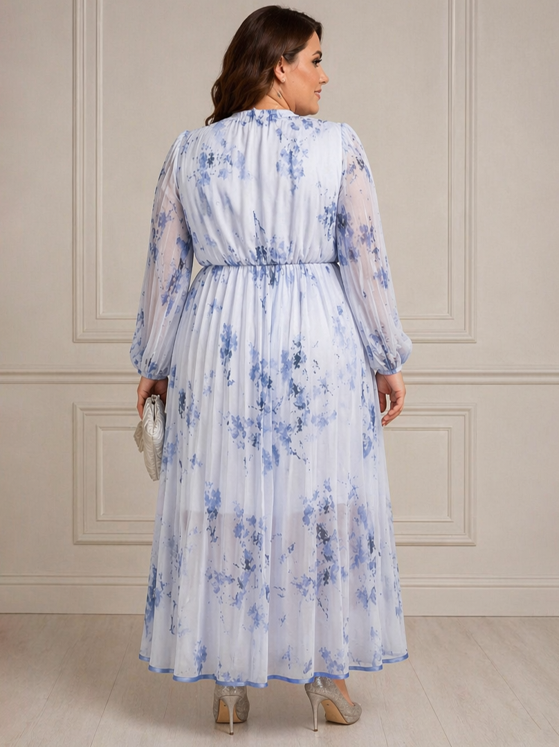 Willow Floral Plus Size Dress, plus size dress, alternate view