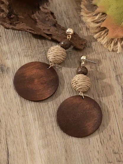 Wooden Layered Earrings