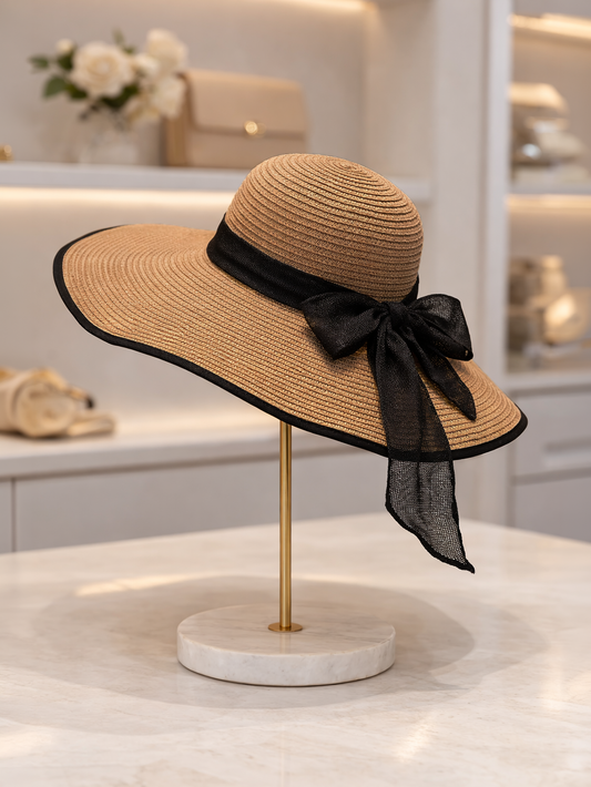 Woven Wide Floppy Hat