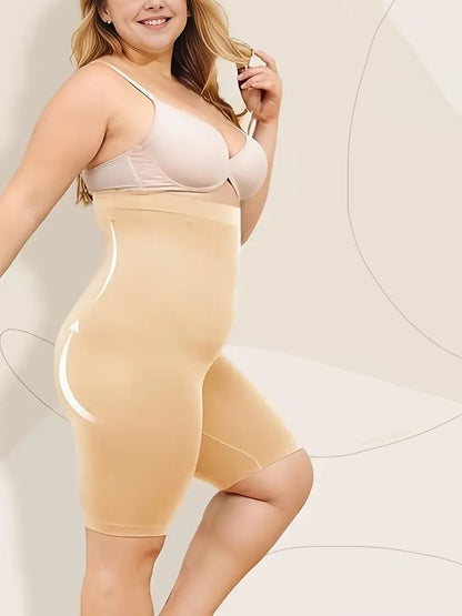 Ziba Plus Size Shapewear Shorts Nude, plus size shorts, detail view