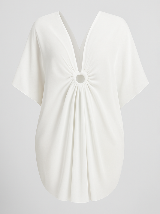 Teressa V-Neck Plus Size Cover Up