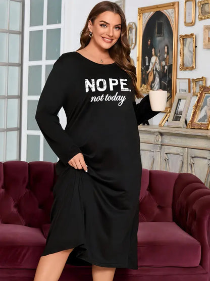 Not Today Plus Size Sleepshirt